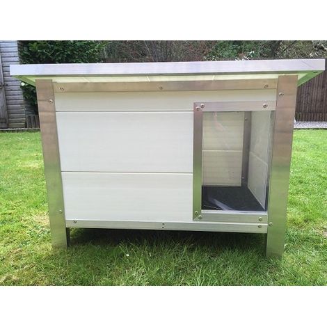 Kesgrave XL dog kennel - L90 x W137.5 x H97.5 cm - White