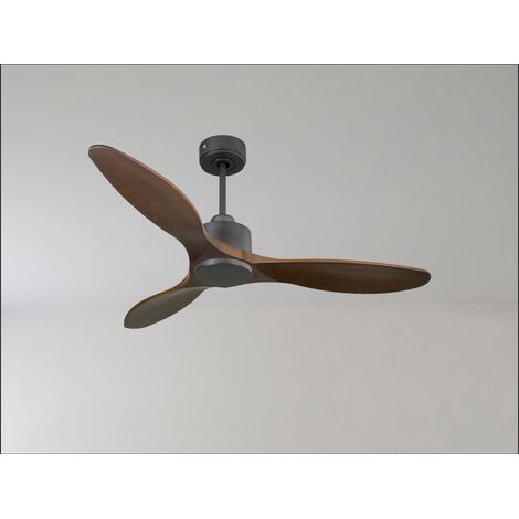 Modulo Slim  Ring - Super destratificateur et ventilateur DC 106 cm noir  pales bois blanc idéal 10 à 20 m² (1/5)