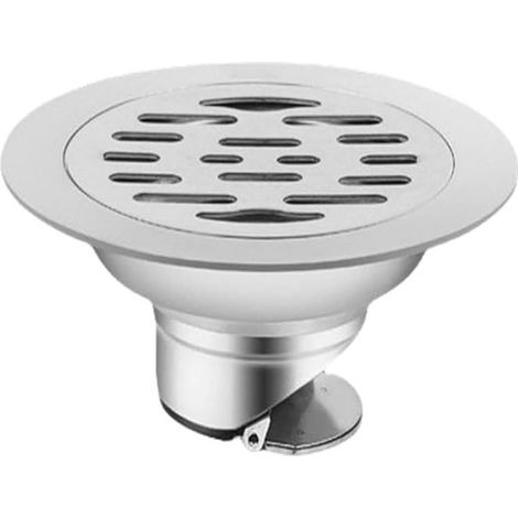 Siphon de sol en acier inoxydable pour douche, 150 mm, adapté aux zones humides et à l'évacuation des eaux usées domestiques.-AquaForge (1/5)