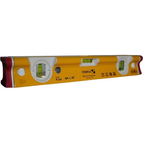 Stabila Type R 300 Spirit Level 3 Vial 40cm / 16in Data Powertools Exclusive