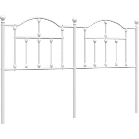 Metal Headboard White 150 cm vidaXL (1/5)