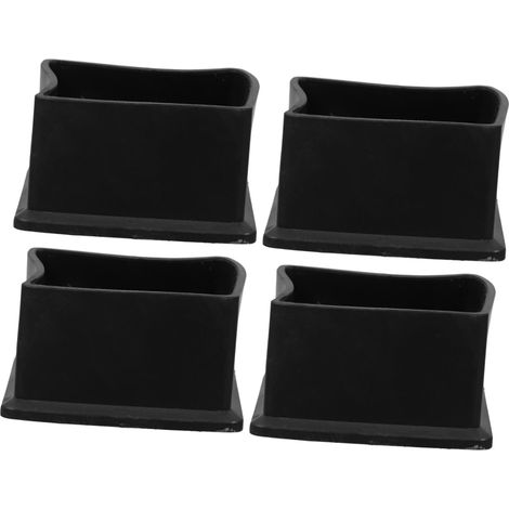 Lot de 4 protections carrées antidérapantes pour pieds de chaise, la (1/5)