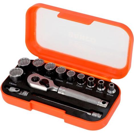Bahco SBS13MC10.5 SBS13MC10.5 1/4in Drive Socket Set, 13 Piece BAHSB13MC105 (1/3)