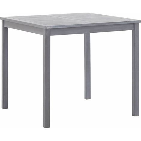 Set da Pranzo per Giardino 5 pz Salotto da Giardino Legno Massello di Acacia Grigio (1/5)