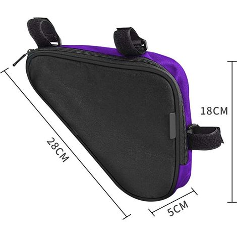 Cadre de sac de vélo (étanche) sac triangle de vélo sac de tube avant sac de cadre de vélo pour cyclisme alpinisme camping trekking (1/4)