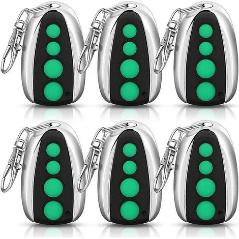 Lot de 6 télécommandes pour porte de garage M12, compatibles avec les ouvre-portes de garage automatiques battants et coulissants. (1/5)