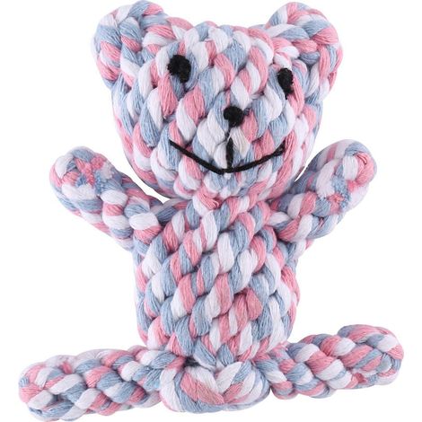 Popular Chew Knot Toy Bear Tough Strong Puppy Dog Pet--