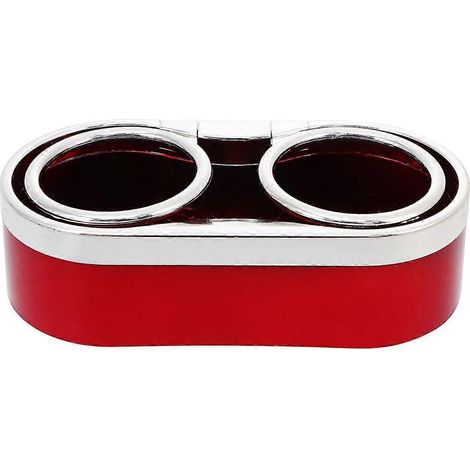 Porte-gobelet double multifonction pour voiture (rouge) (1/4)