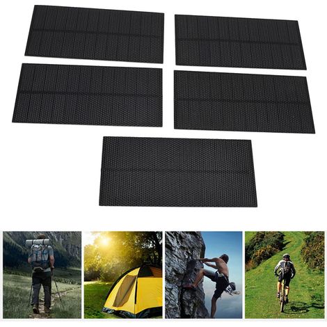 Lot de 5 Panneaux Solaires Portables 5W Mono-Cristallin ETFE Légers pour le Camping et la Randonnée (1/5)