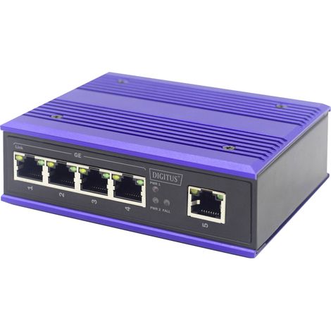 Commutateur Ethernet industriel Digitus DN-650106 8 ports 10 / 100 MBit/s A307532 (1/5)
