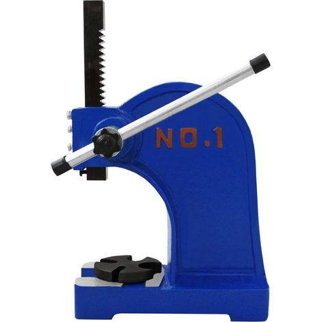 Prensa Husillo Manual Prensa Cenador Potencia Presión 1 Tonelada 1T 1000kg Herramienta para Trabajos Reparación Montje Instalar Quitar Replantear Perforar Aplanar Cojinetes con 2 Punzones GRATIS