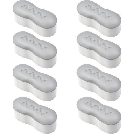 Toilet Seat Bumper Kit – 8 Pieces, Strong Self-Adhesive, Universal for Home/Hotel/Restaurant Toilet Seats (1/5)