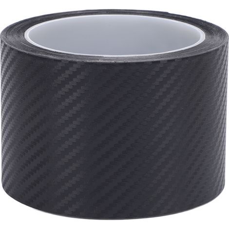 Protections de bord de porte de voiture 16,5 pieds X 2,7 pouces, Film de Protection de seuil d'aspect Fiber de carbone givré 3D imperméabilisant pour berlines suv motos. (1/5)