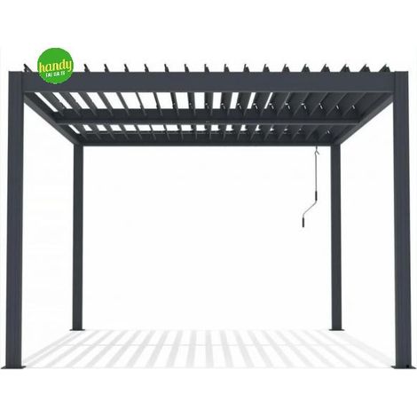 Pergola FDM Biclimatic Grigia in Alluminio 3x4x2,3 M (1/2)