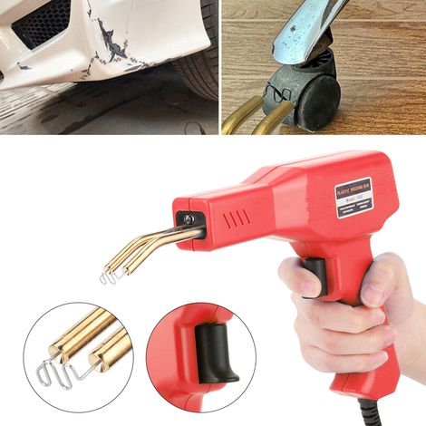 Pistolet à souder professionnel pour pare-chocs et carénages automobiles - Outil de soudage facile à utiliser - Prise UE rouge 220 V (1/5)