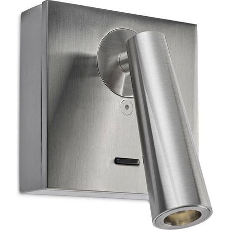 Leds-C4 Gamma - Lampe de lecture murale LED nickel satiné 175lm 2700K (1/2)