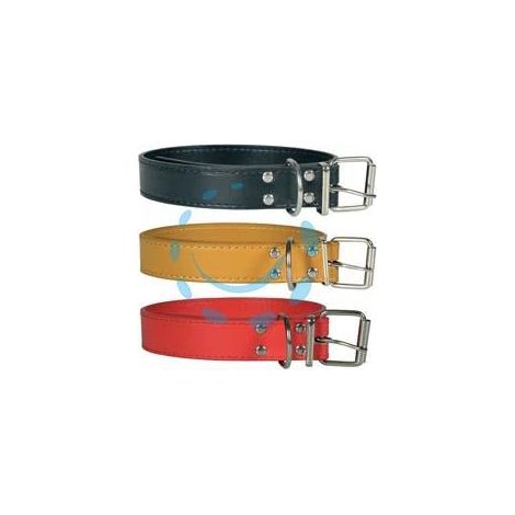 COLLARE PER CANI FINTO CUOIO - cm.56x2,5