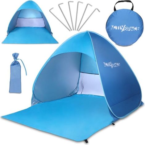 Tenda da spiaggia auto-pieghevole, schermo turistico