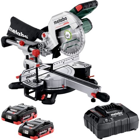 Metabo Akku Kappsäge KGS 18 LTX BL 216 18V Sägeblatt 2x4,0Ah Akku & ASC 55 (1/5)
