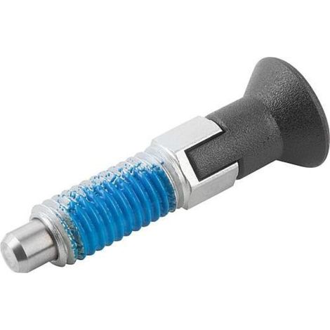 KIPP Arretierbolzen ECO M06 D=3 Form CP M Rastnut Gr. 9 (1/3)