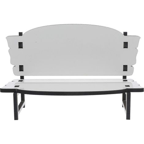 Décoration de chaise vierge par sublimation, ornement par sublimation, ornement de chaise vierge par transfert thermique-18x15x7cm-White