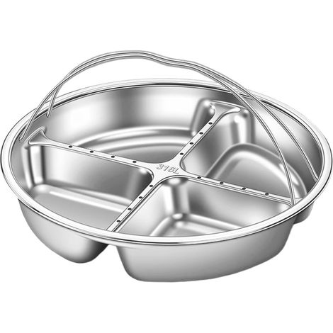 Plateau repas compartimenté Plateau Service Vapeur en pour Aliments Assiette apéritive compartimentée pour la maison, les soirées, les rassemblements, le camping, les pique-niques (1/5)