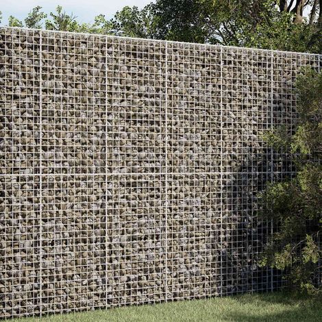 vidaXL Gabión con Alambre de 3,5 mm y Malla de 5x5 cm 50x50x200 cm (1/5)