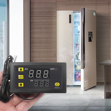 Eosnow W3230 Mini régulateur de température numérique LED affichage Thermostat régulateur AC110V-220V 20A interrupteur de commande capteur mètre