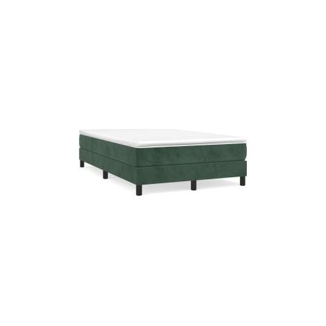 Sommier à lattes de lit et matelas Vert foncé 120x200 Velours (1/5)