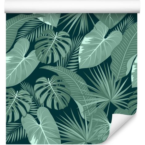 Papier peint à motifs de feuilles pour salon et chambre 50x1000 cm (1/5)