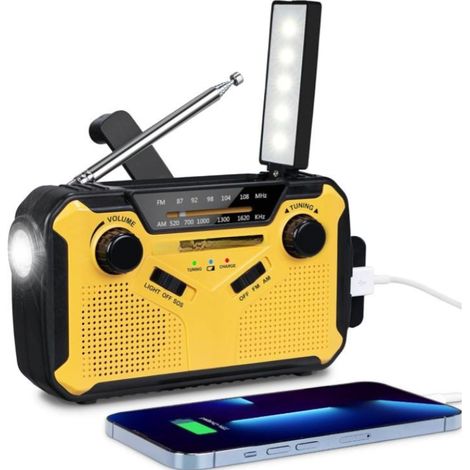 Radio Dynamo Survie AM/FM 3000mAh SOS (1/5)