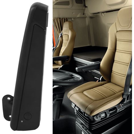 Verstellbare Autositzarmlehne von 0 bis 120°, schwarz, Ersatzarmlehne rechts für Wohnmobile (1/5)