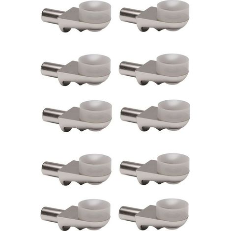 Lot de 10 taquets à ventouse en silicone pour tablette verre – Fixation solide pour étagères et meubles – Accessoire universel