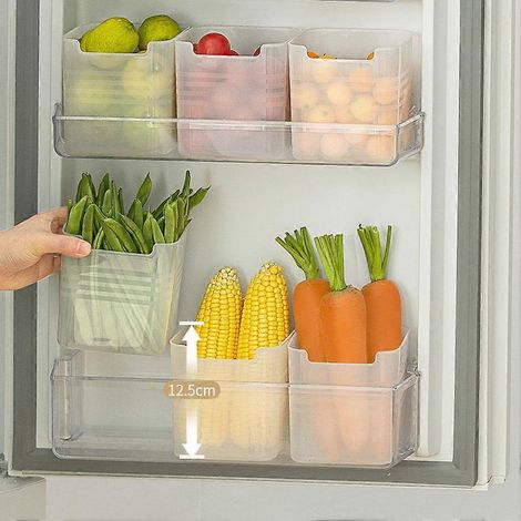 Boîte de rangement latérale pour réfrigérateur, bac à légumes de qualité alimentaire pour usage domestique (1/5)