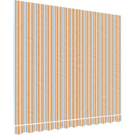 Auvent 300x250cm Orange et Bleu Polyester - Protection Solaire Jardin-x (1/5)