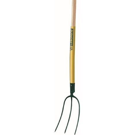 Fourche à foin douille 3 dents - 30 cm manche bois certifié PEFC 100% (1/2)