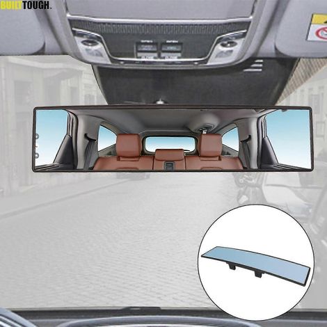Rétroviseur intérieur universel pour voiture, rétroviseur de voiture, anti-éblouissement, grand angle, surface bleue, accessoires auto - 270 mm (1/4)
