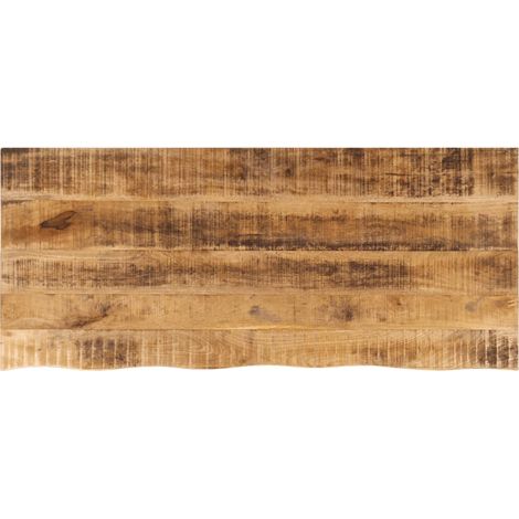 Tablero de mesa borde natural madera maciza mango 140x60x2,5 cm vidaXL (1/5)