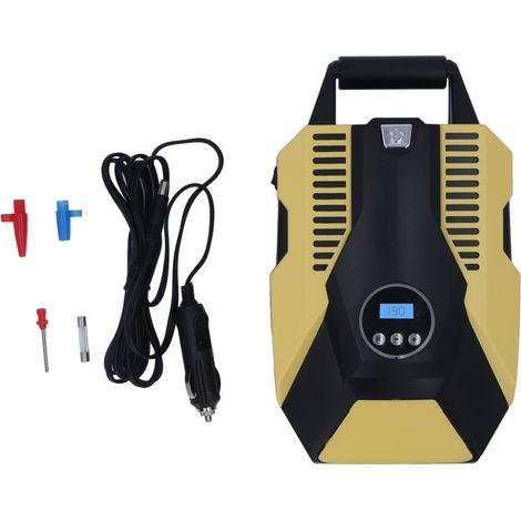 Gonfleur numérique portable 12V pour voiture, compresseur d'air électrique automatique avec écran LCD et éclairage (1/5)