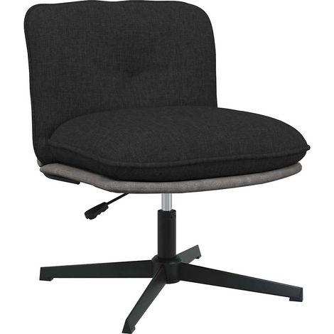 Bürostuhl Drehbar Schwarz Stoff