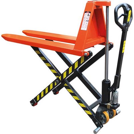 Transpallet ad alto sollevamento con forche 1140x680 mm - Capacità 1000 kg - Mantenimento del pallet in altezza - Pallettizzazione - JL6810