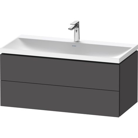 Duravit L-Cube c-shaped Ensemble suspendu, 2 tiroirs, sans (1/2)