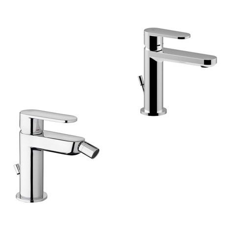 Composizione Candy, miscelatori lavabo e bidet in ottone cromo di (1/3)