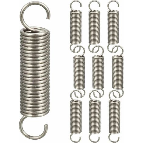 10 Stück Doppelhaken-Zugfedern, Druckfedern-Sortiment, Hakenfedern, 1,21145 mm