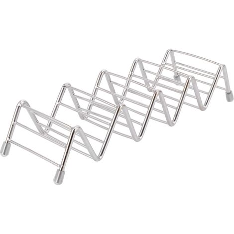 Lot 4/5 grilles Support à Tacos Innovant en Acier Inoxydable 304 Plateau Crêpes pour Cuisine Restaurant (1/5)