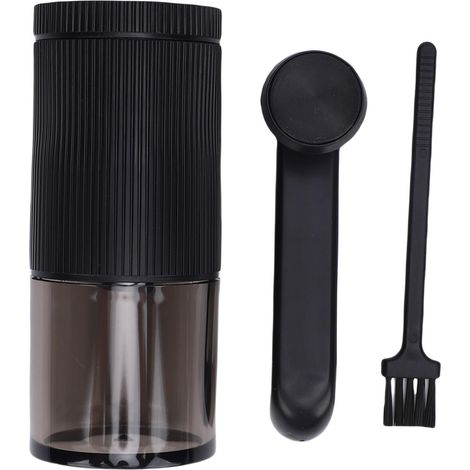 Moulin Café Manuel Réglages Ajustables Portable Main – Moulin Grains Maison Voyage Bureau, Noir (1/5)
