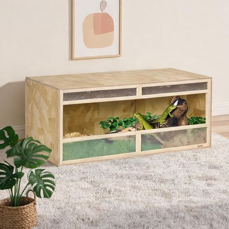 Terrarium en brettschichtholz gehärtetes verre 120 x 50 x 50 cm (1/5)
