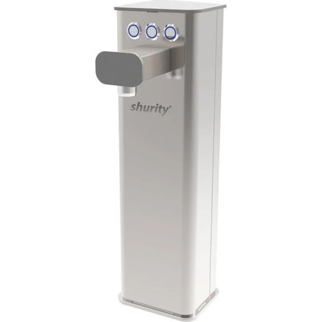 Colonnina meccanica 3 vie Shurity Kora con pulsanti Inox/Grigia (1/3)