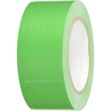 Ruban PVC pour marquage au sol, adhésif à base de caoutchouc, largeur 50 mm, longueur 33 m, épaisseur 0,17 mm, vert (1/5)