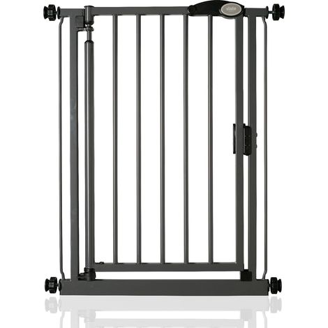 Bettacare Barrière De Sécurité À Fermeture Automatique, Barrière À Pression Pour Bébé, 68,5cm - 75cm, Gris Ardoise (1/5)
